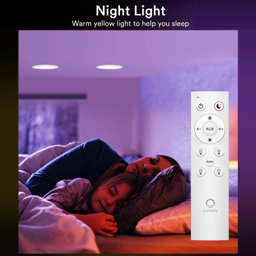 Lumary BT Remote Control Support 2700K-6500K CCT for Smart Recessed Lighting